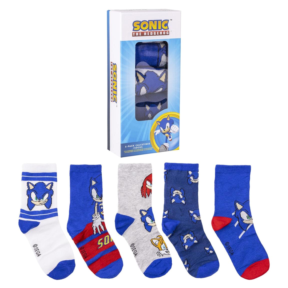 SADA 5 KS PONOŽKY SONIC - For Kids - Velkoobchod pro děti