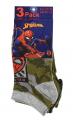 SADA 3 KS PONOŽKY SPIDERMAN