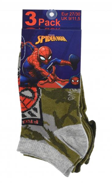 SADA 3 KS PONOŽKY SPIDERMAN