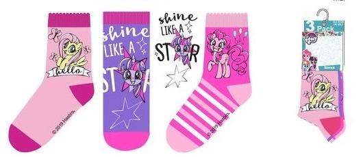 SADA 3 KS PONOŽKY MY LITTLE PONY