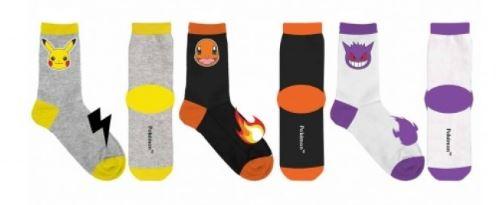 SADA 3 KS PONOŽKY POKÉMON