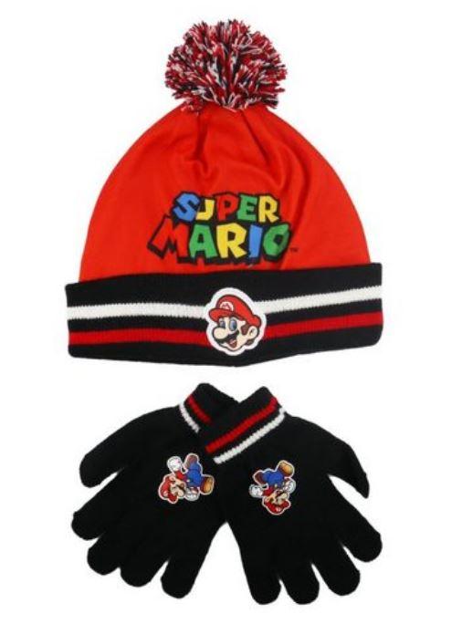 ČEPICE A RUKAVICE SUPER MARIO, 54