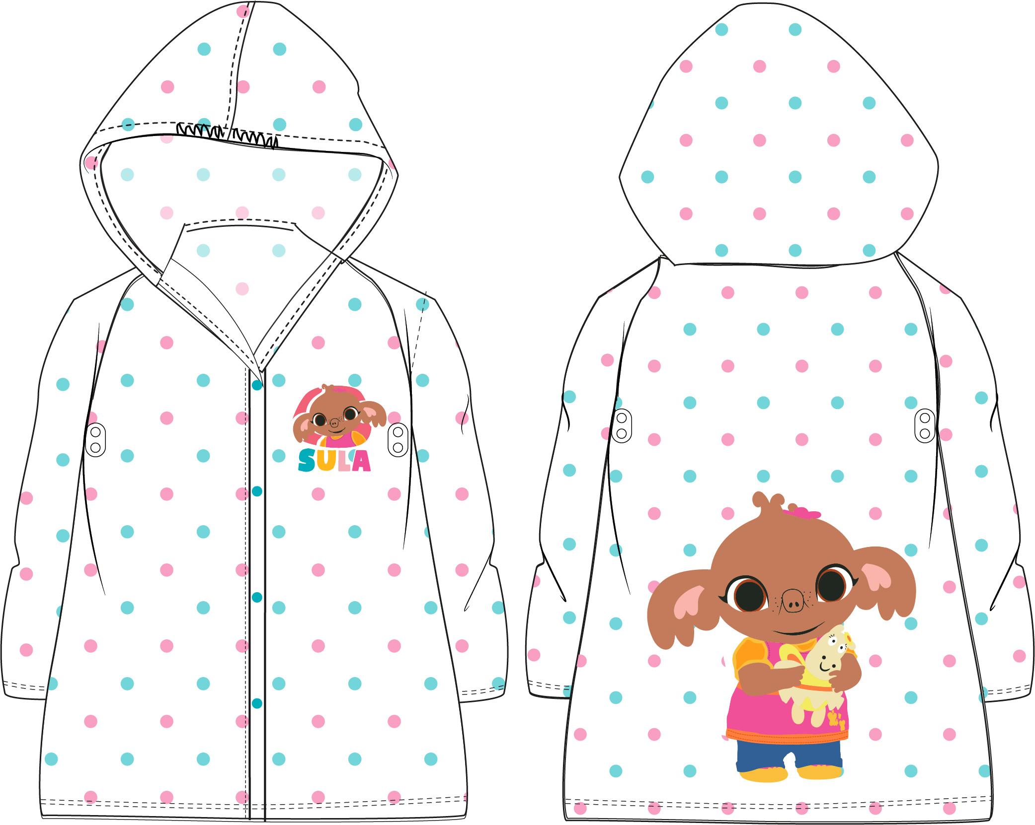 EPLUSM Pláštěnka KRÁLÍČEK BING průhledná, vel. 104/110