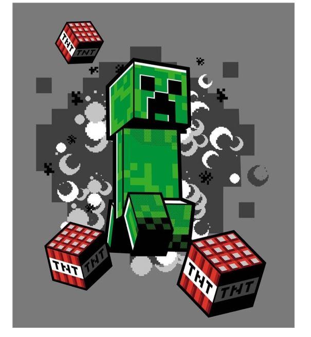 XXL FLÍSOVÁ DEKA  MINECRAFT DE LUX, uni