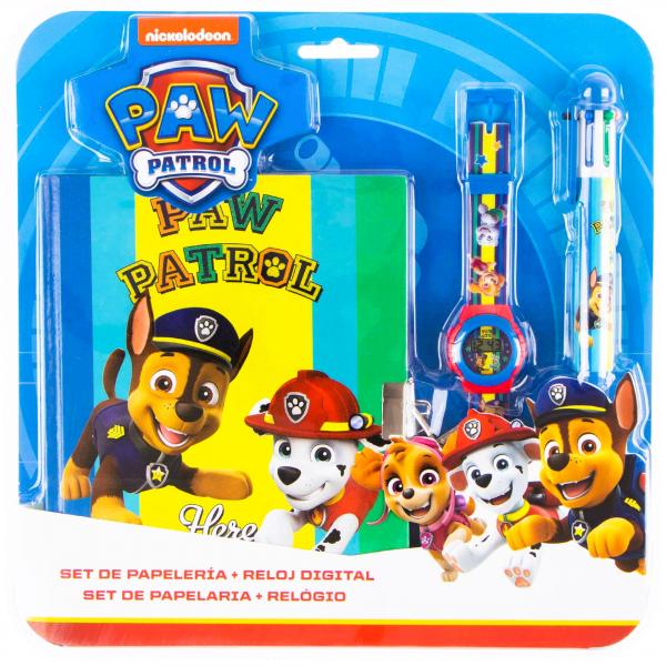 SOUPRAVA ZÁPISNÍK, HODINKY A PROPISKA  TLAPKOVÁ PATROLA