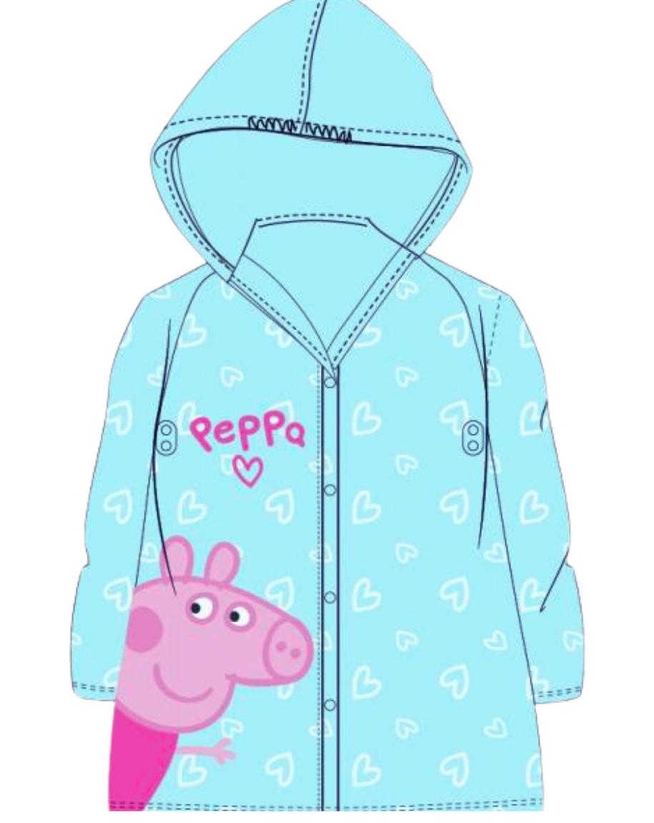 EPLUSM Pláštěnka PEPPA PIG dívčí průhledná transparentní, vel. 104/110