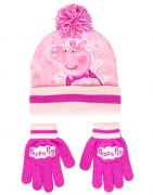 SOUPRAVA ČEPICE  A RUKAVICE PEPPA PIG