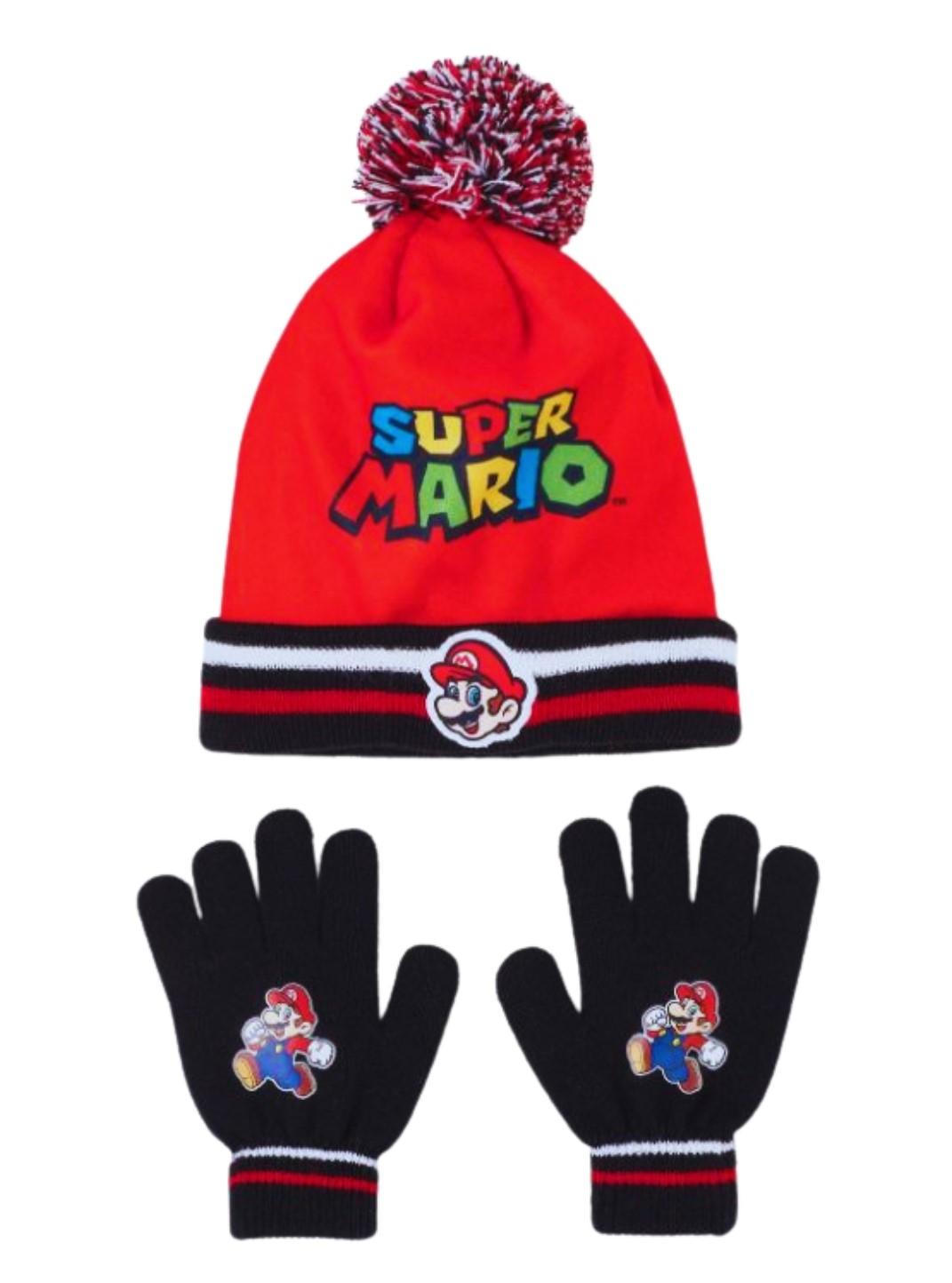 BOX 20 KS ČEPICE A RUKAVICE SUPER MARIO, box 20 ks