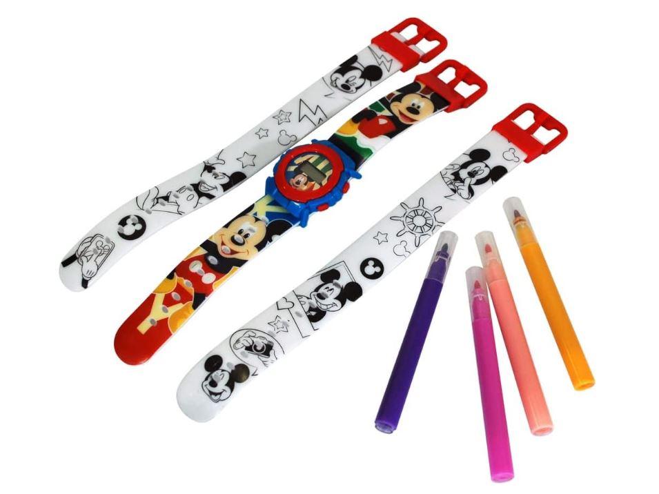 SOUPRAVA HODINKY A ŘEMÍNKY K VYBARVENÍ MICKEY, uni