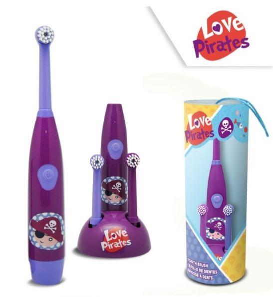 BATERIOVÝ KARTÁČEK NA ZUBY LOVE PIRATS, uni