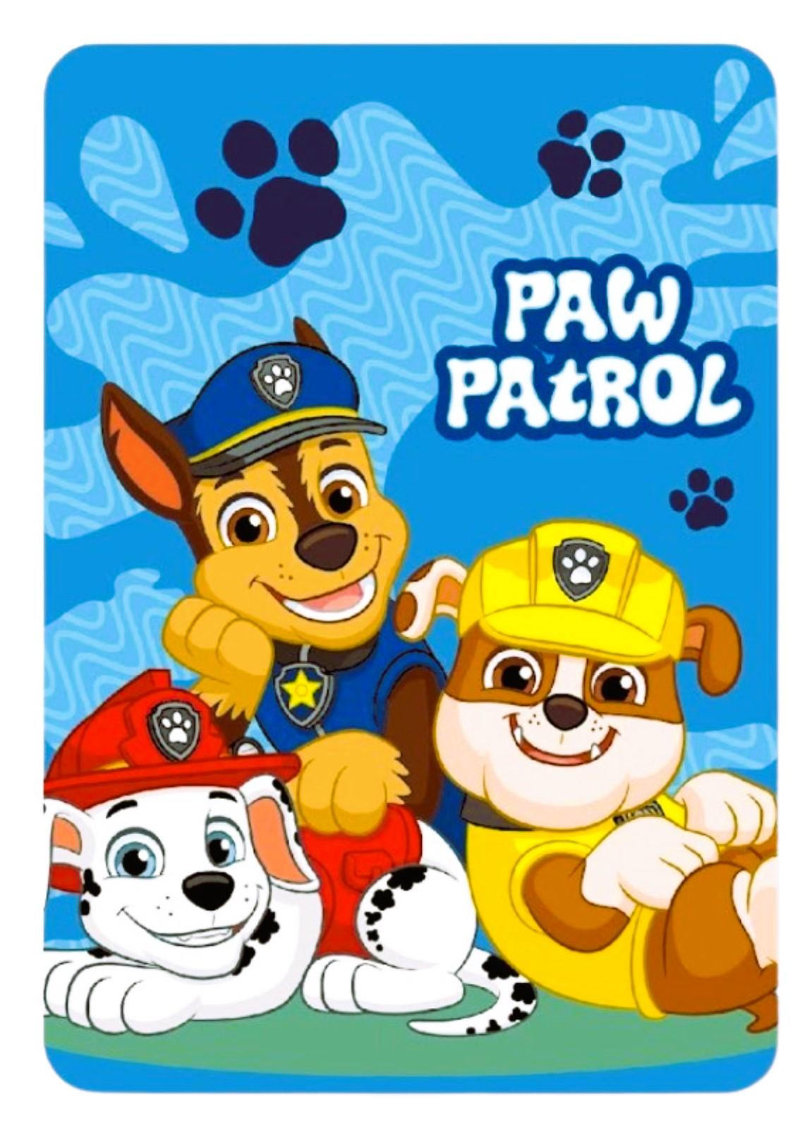 FLÍSOVÁ DEKA TLAPKOVÁ PATROLA, uni