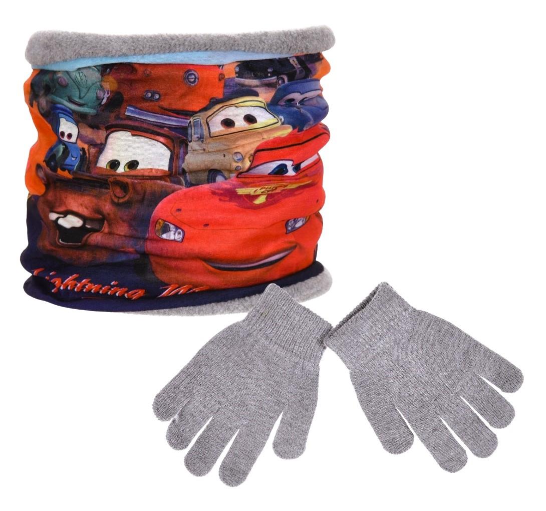 SOUPRAVA NÁKRČNÍK A RUKAVICE CARS, uni