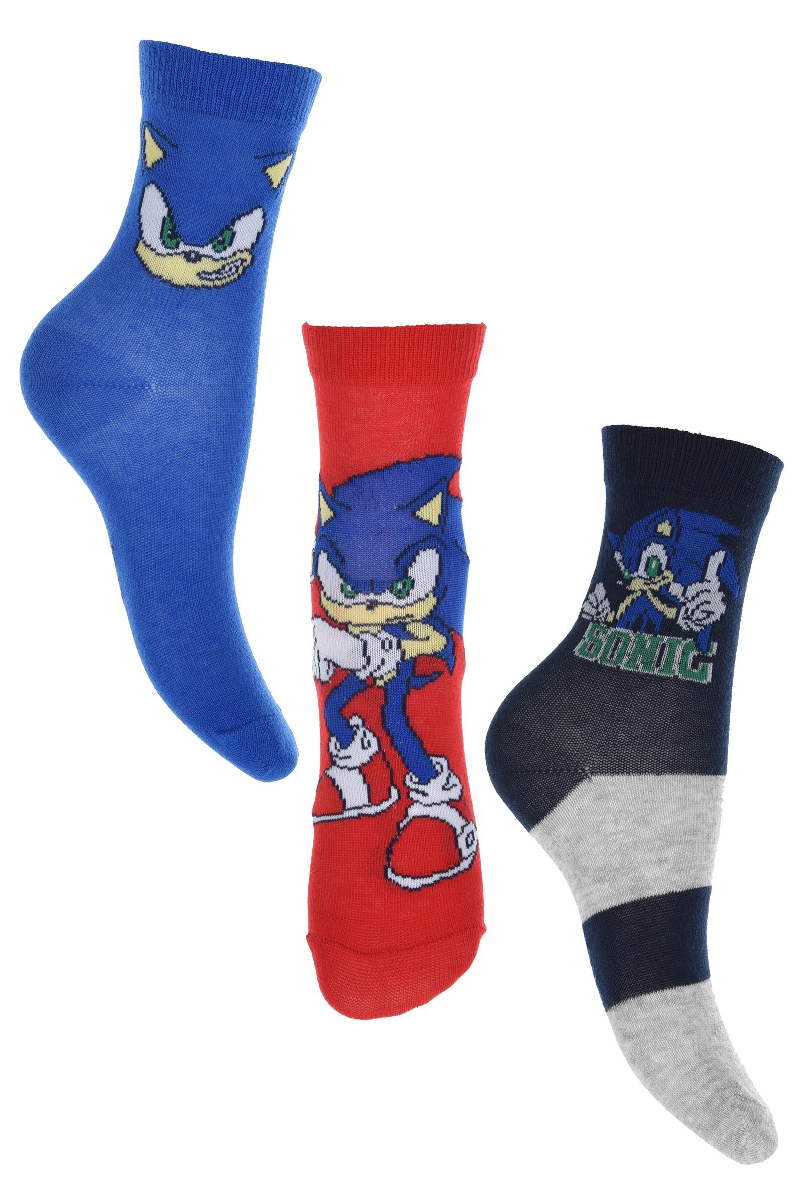 SET 6 KS SADA 3 KS PONOŽKY SONIC, 2x23-26,2x27-30,2x31-34