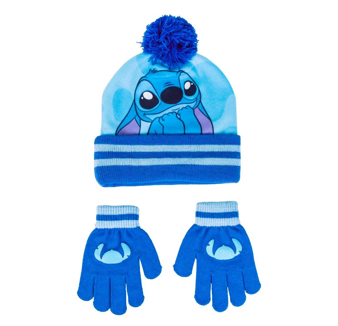 SOUPRAVA ČEPICE A  RUKAVICE LILO A STITCH, uni