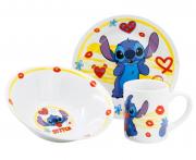 3 - DÍLNÁ KERAMICKÁ SOUPRAVA LILO A STITCH