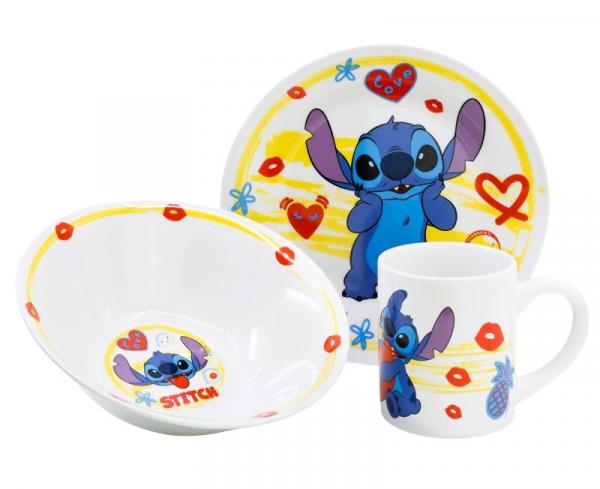 3 - DÍLNÁ KERAMICKÁ SOUPRAVA LILO A STITCH