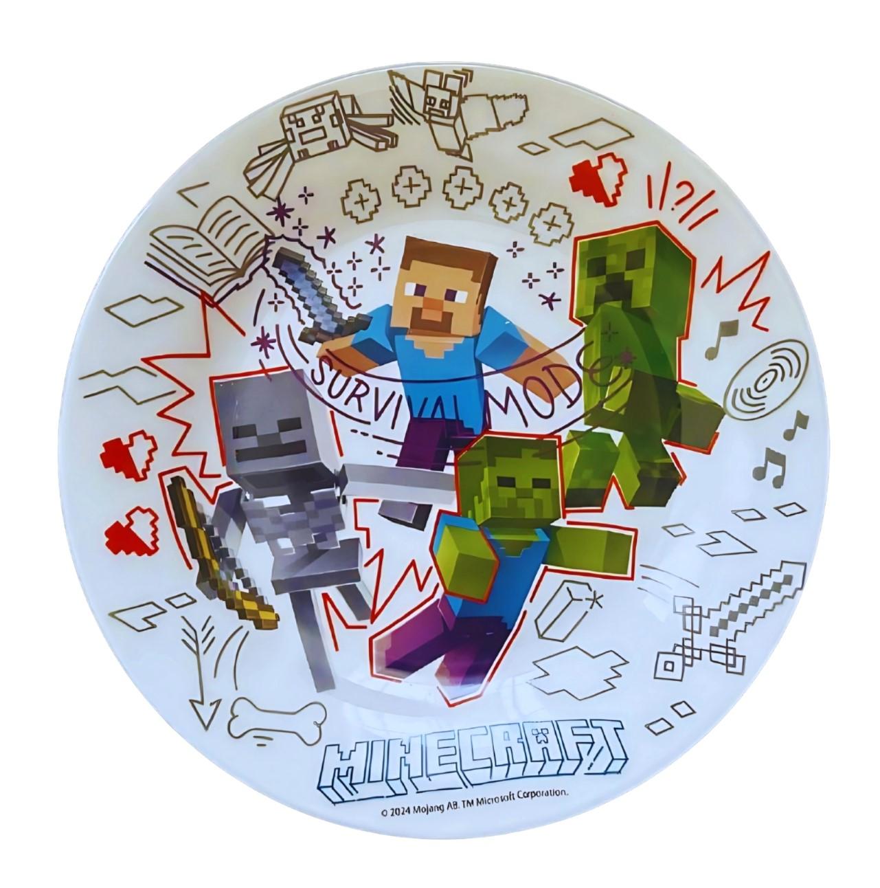 3 - DÍLNÁ KERAMICKÁ SOUPRAVA MINECRAFT, uni