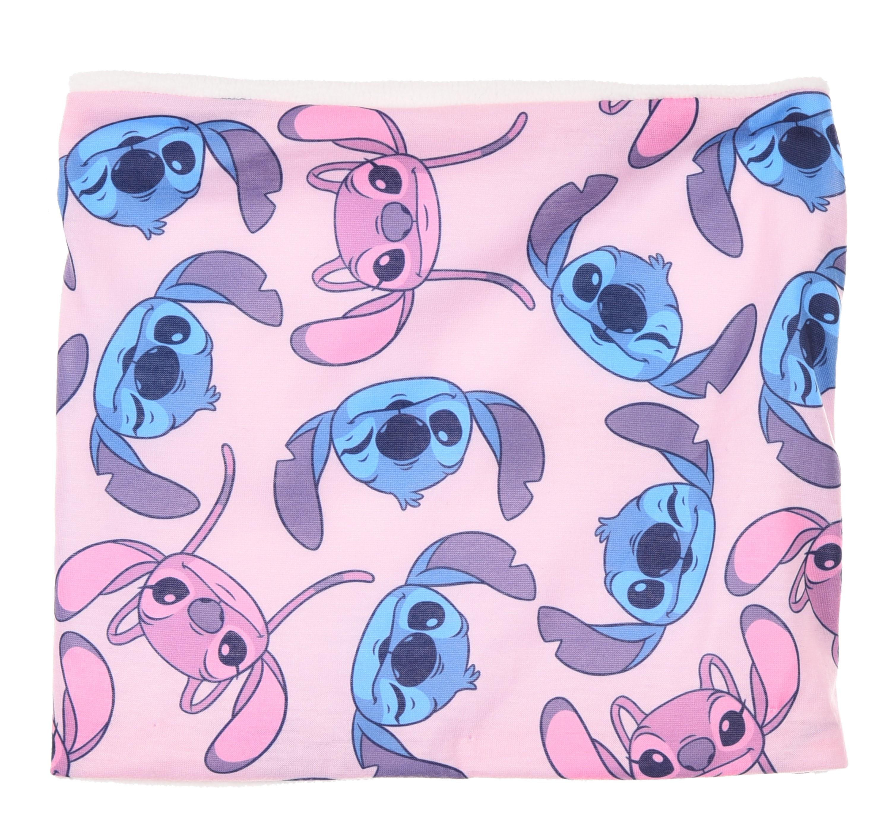 SADA 6 KS SOUPRAVA NÁKRČNÍK ČEPICE  A RUKAVICE LILO A STITCH, 3x52,3x54