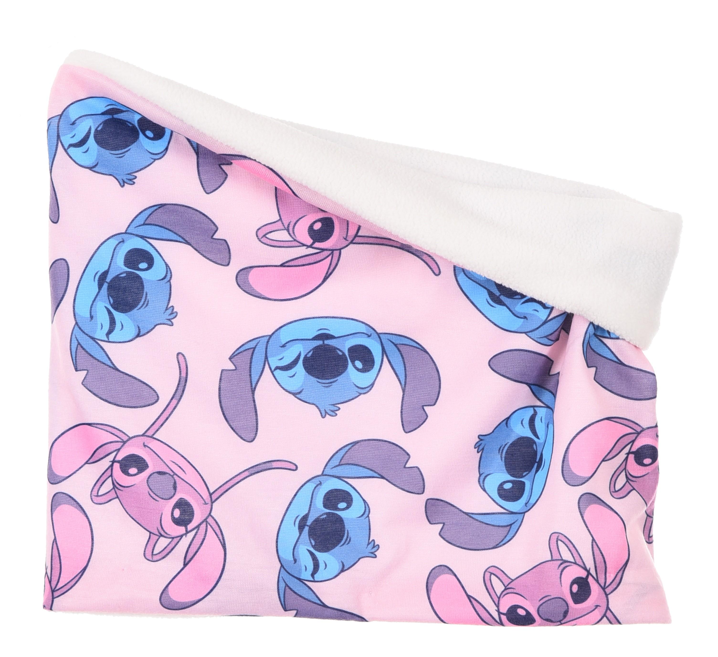 SADA 6 KS SOUPRAVA NÁKRČNÍK ČEPICE  A RUKAVICE LILO A STITCH, 3x52,3x54