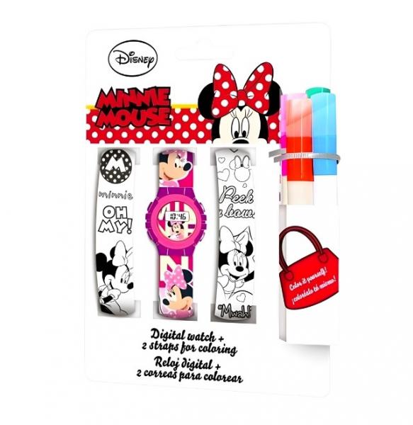 SOUPRAVA HODINKY A PÁSKY K VYBARVENÍ MINNIE