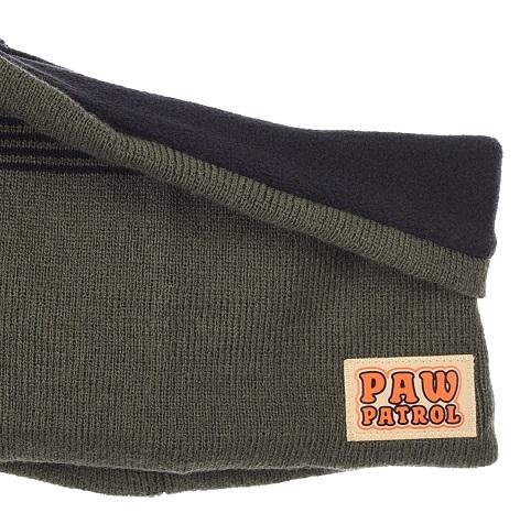 SOUPRAVA ČEPICE, NÁKRČNÍK  A RUKAVICE TLAPKOVÁ PATROLA, 52