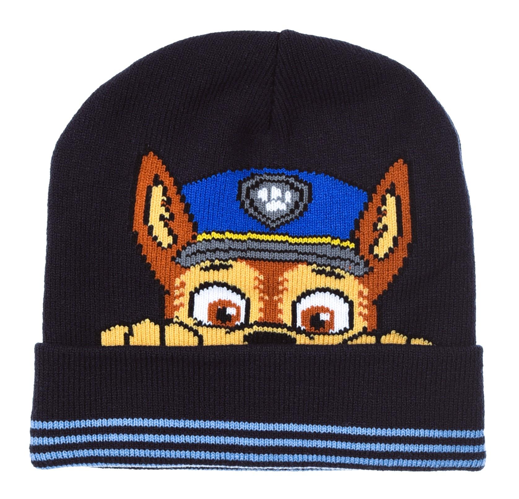 SOUPRAVA ČEPICE, NÁKRČNÍK  A RUKAVICE TLAPKOVÁ PATROLA, 54