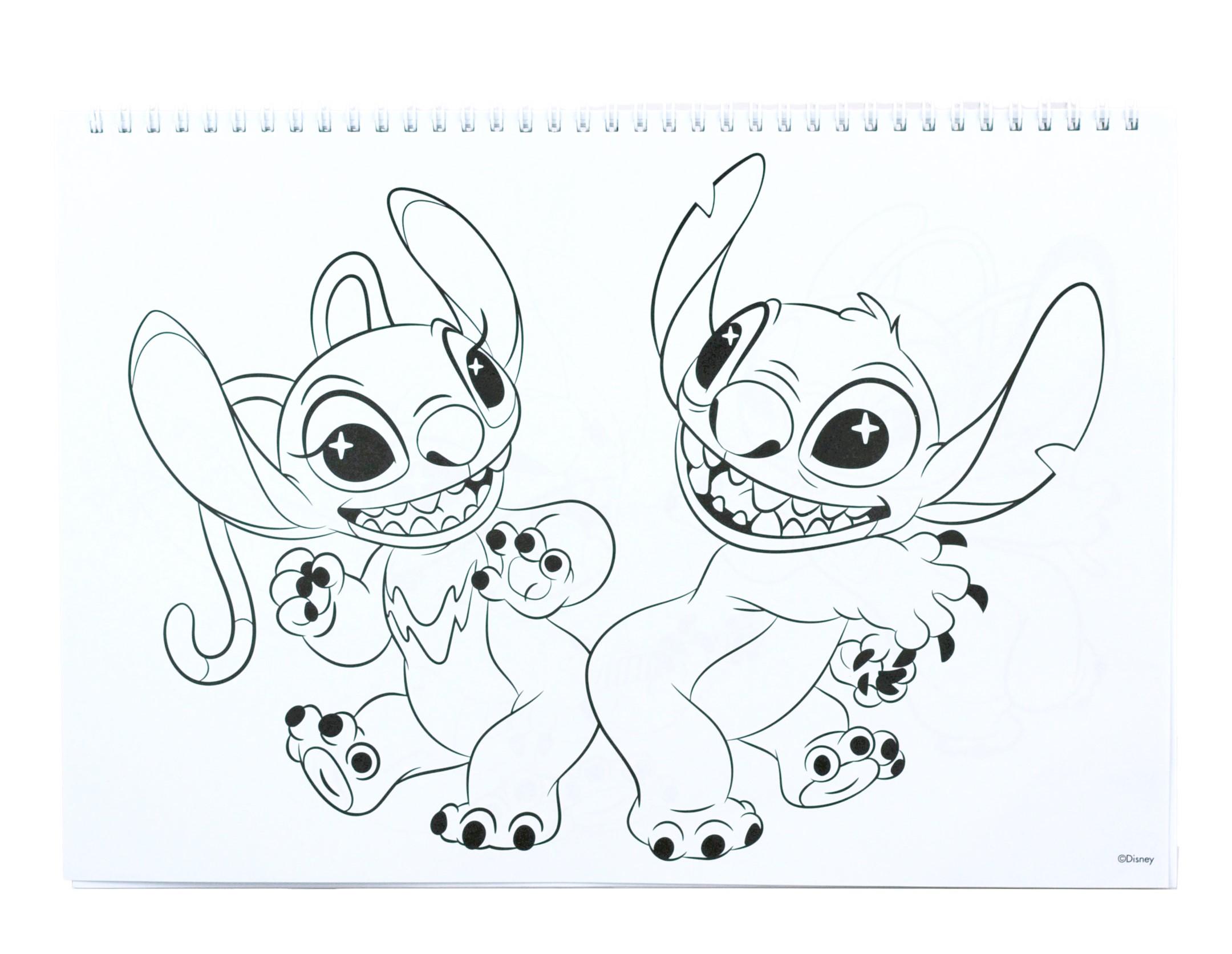 SPIRÁLOVÝ BLOK SE SAMOLEPKAMI LILO A STITCH  A4, uni