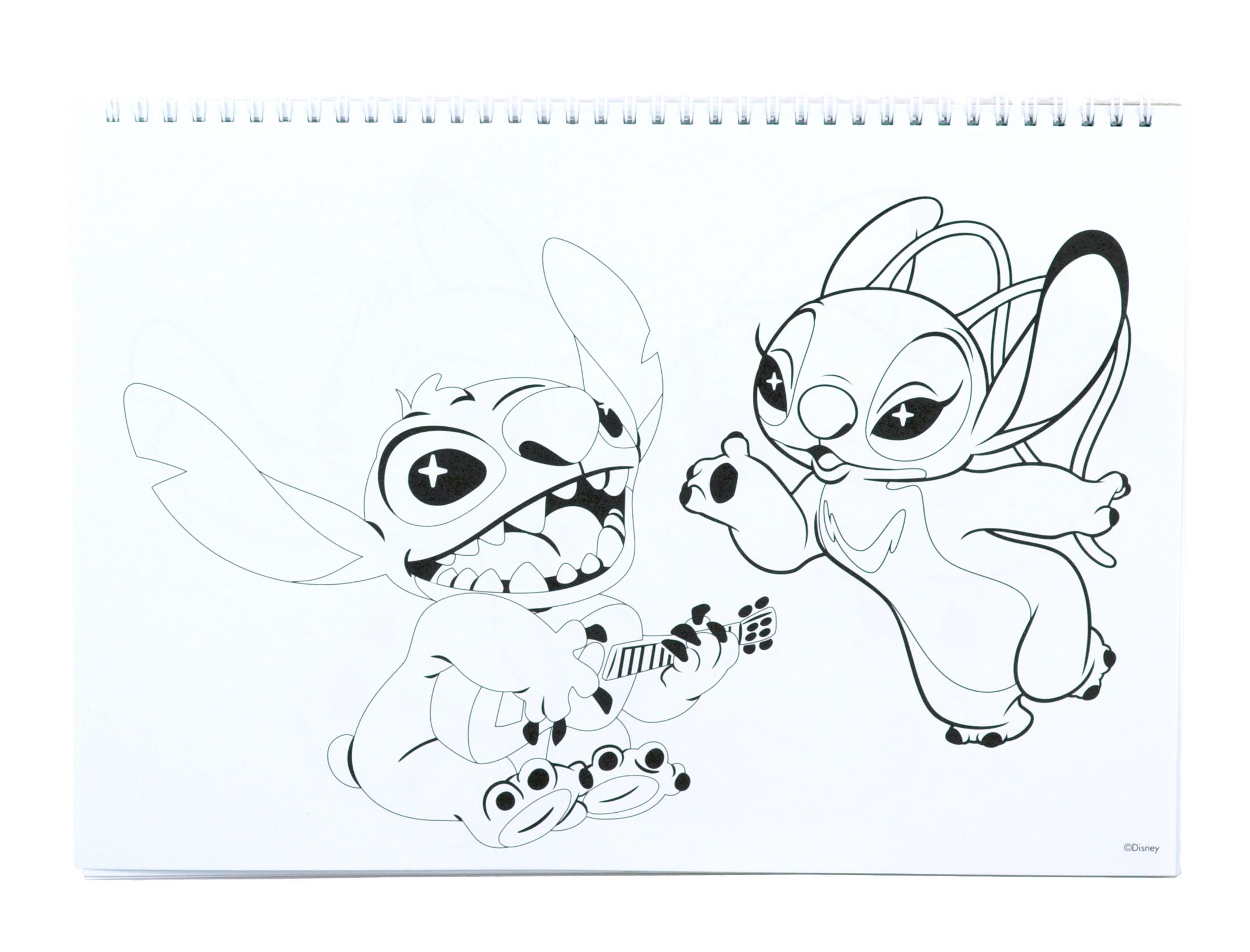 SPIRÁLOVÝ BLOK SE SAMOLEPKAMI LILO A STITCH  A4, uni