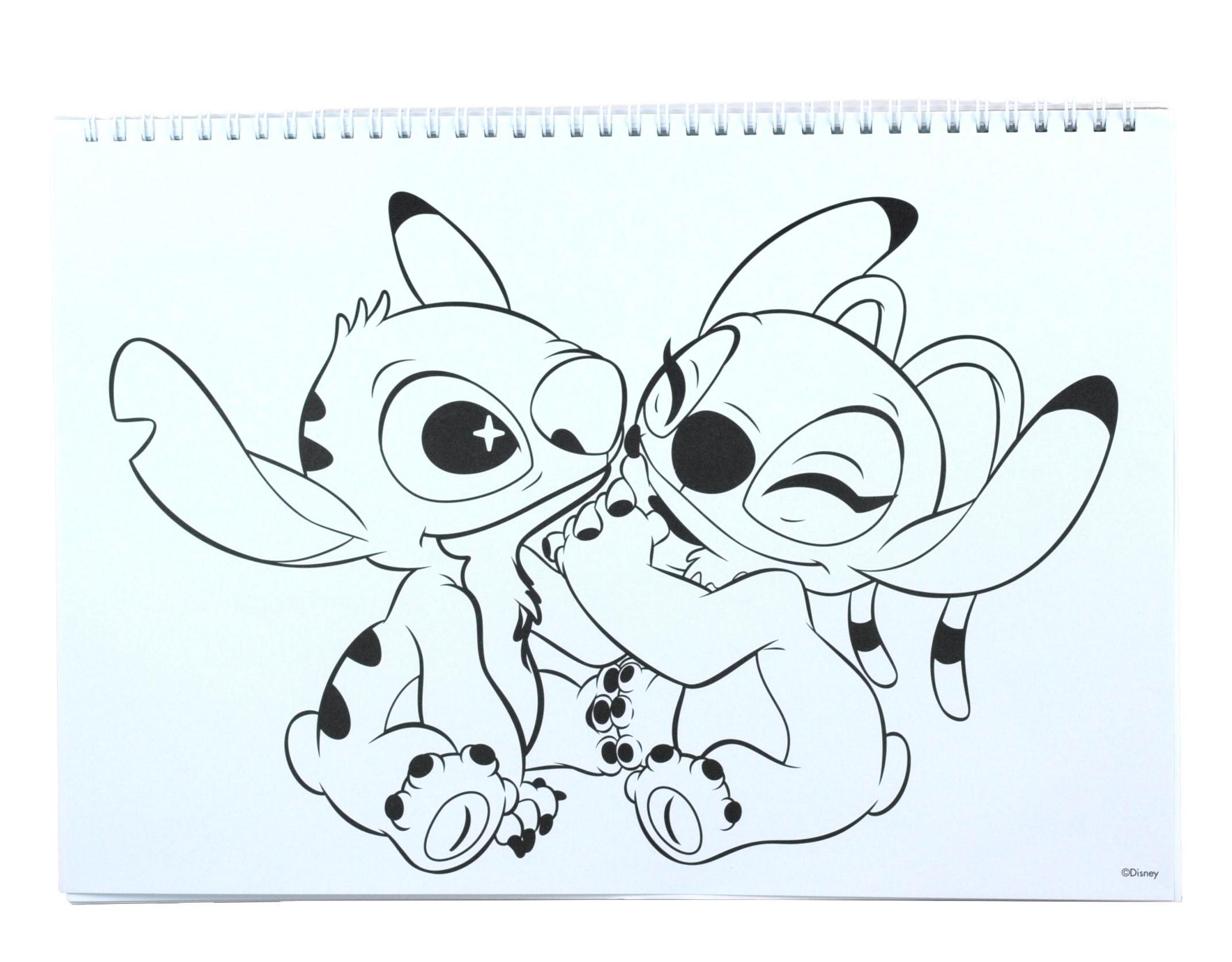 SPIRÁLOVÝ BLOK SE SAMOLEPKAMI LILO A STITCH  A4, uni