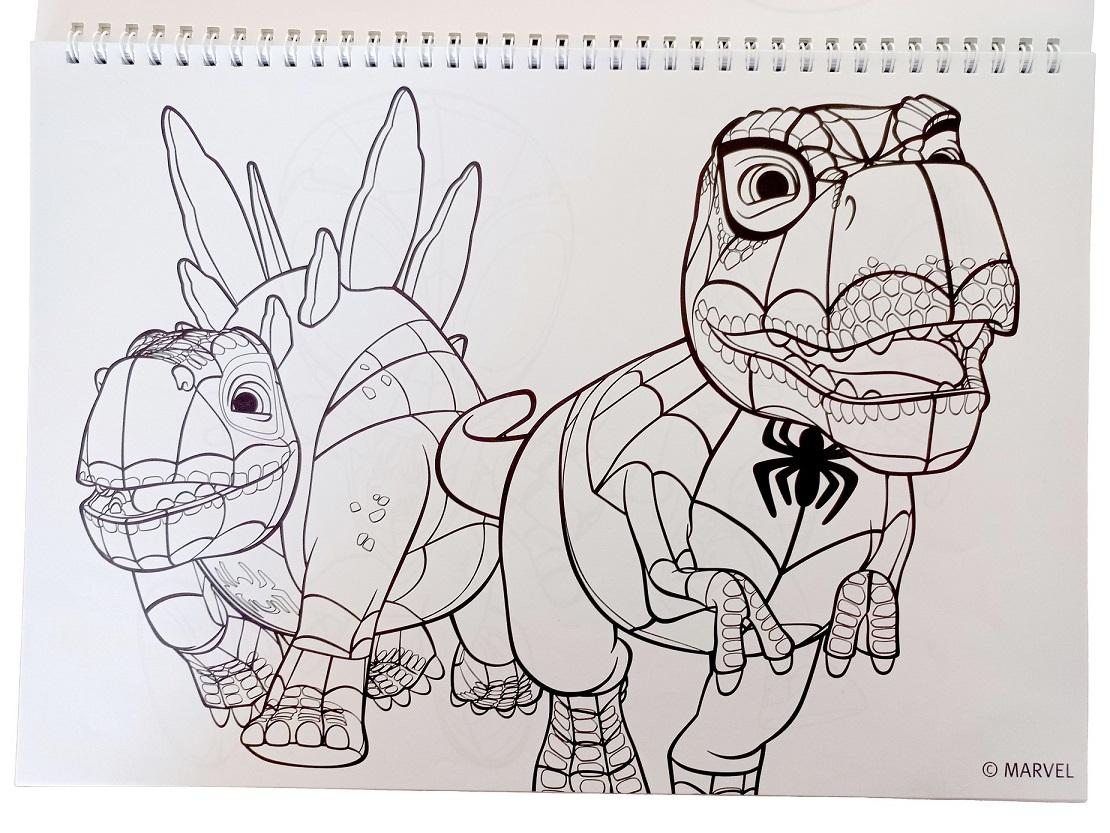 SPIRÁLOVÝ BLOK SE SAMOLEPKAMI SPIDEY  A4, uni