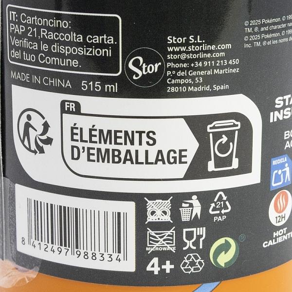 TERMO NEREZ LÁHEV POKÉMON, uni