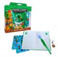 DÁRKOVÁ SADA TAJNÉ PERO, NOTES A SAMOLEPKY MINECRAFT