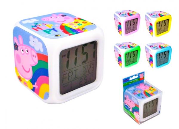 MULTIFUNKČNÍ HODINY S BUDÍKEM PEPPA PIG