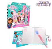 DÁRKOVÁ SADA TAJNÉ PERO, NOTES A SAMOLEPKY GÁBININ KOUZELNÝ DOMEK