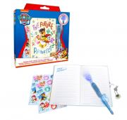 DÁRKOVÁ SADA TAJNÉ PERO, NOTES A SAMOLEPKY TLAPKOVÁ PATROLA