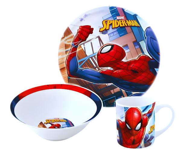 3 - DÍLNÁ KERAMICKÁ SOUPRAVA SPIDERMAN