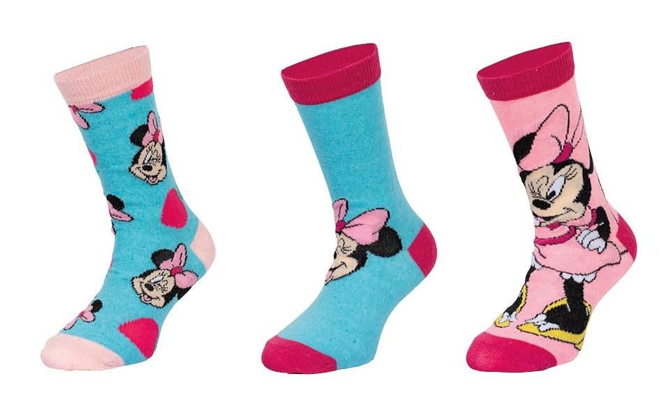 SADA 3 KS PONOŽKY MINNIE, 31-34
