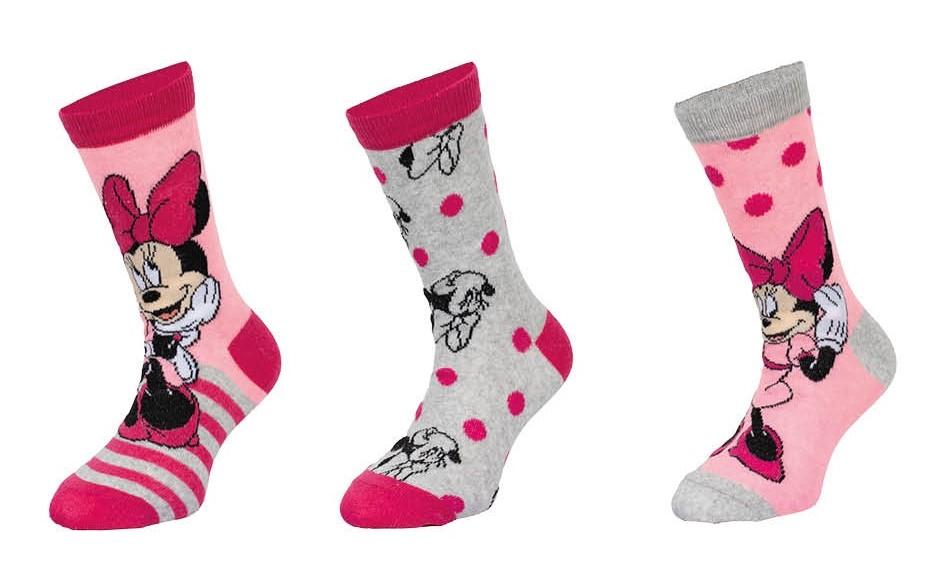 SADA 3 KS PONOŽKY MINNIE, 31-34
