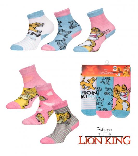 BOX 40 KS SADA 3 KS PONOŽKY DISNEY LVÍ KRÁL