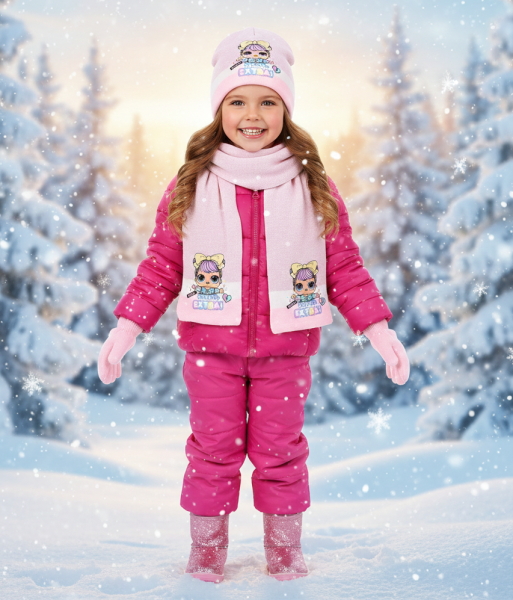 SOUPRAVA ČEPICE, ŠÁLA  A RUKAVICE LOL