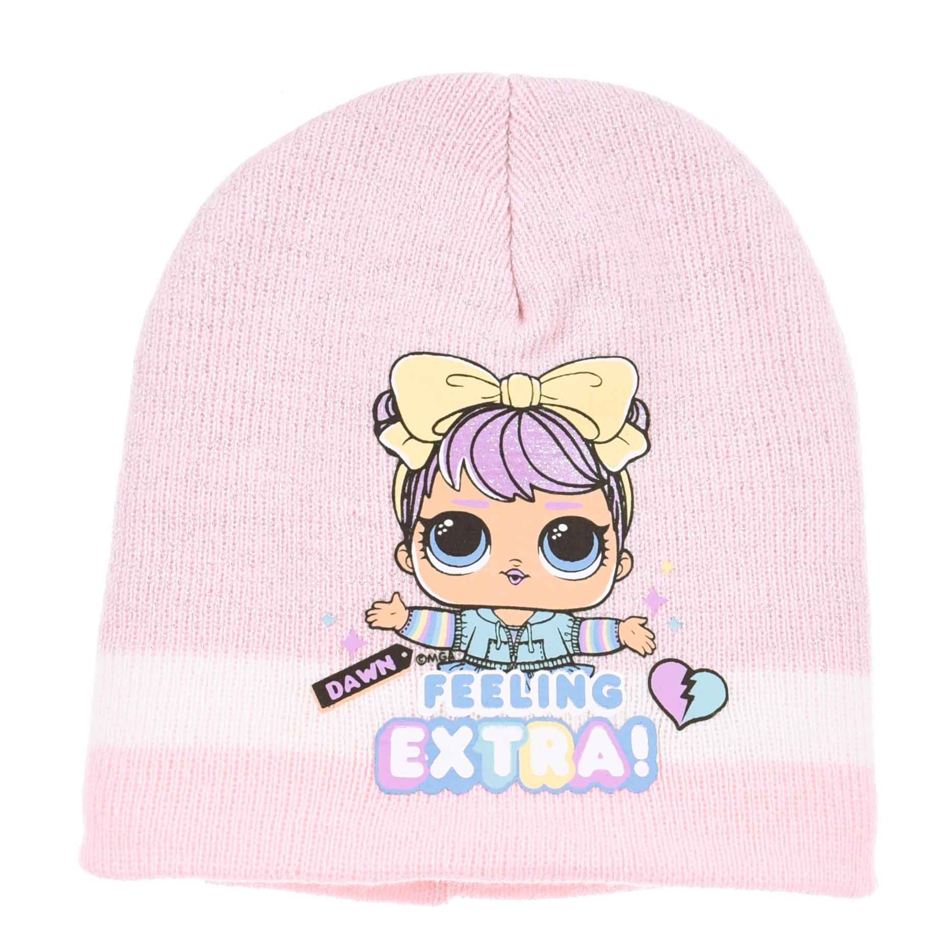 SOUPRAVA ČEPICE, ŠÁLA  A RUKAVICE LOL, 54