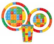 3 - DÍLNÝ PLASTOVÝ SET  KOSTIČKY