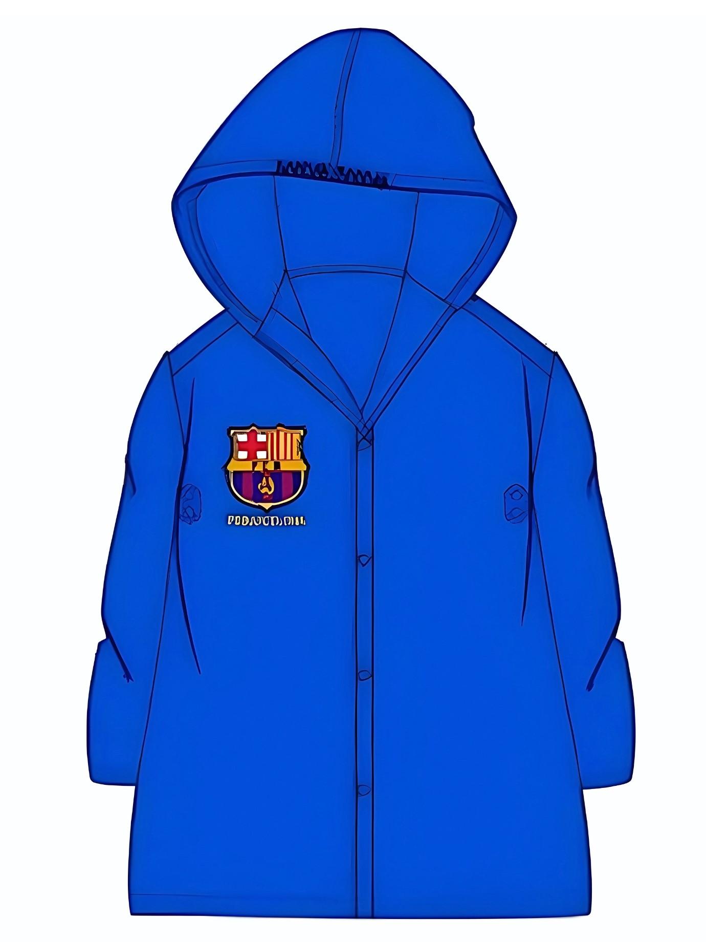 EPLUSM Pláštěnka FC BARCELONA modrá, vel. 134/140