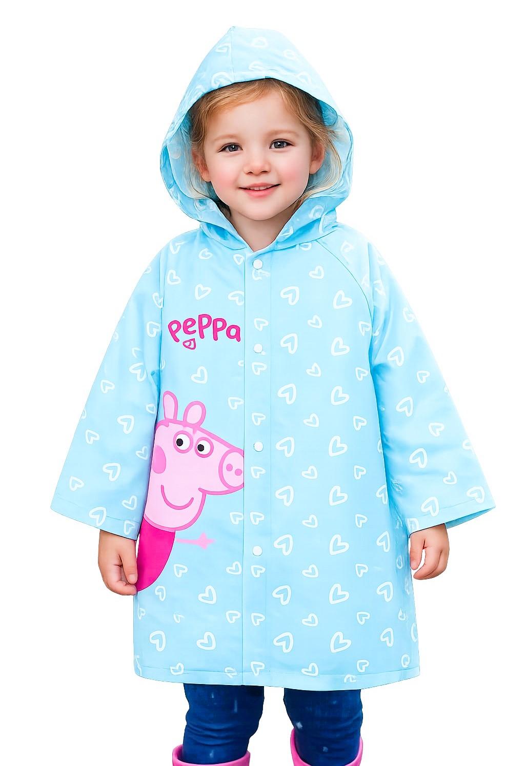 EPLUSM Pláštěnka PEPPA PIG dívčí průhledná transparentní, vel. 104/110