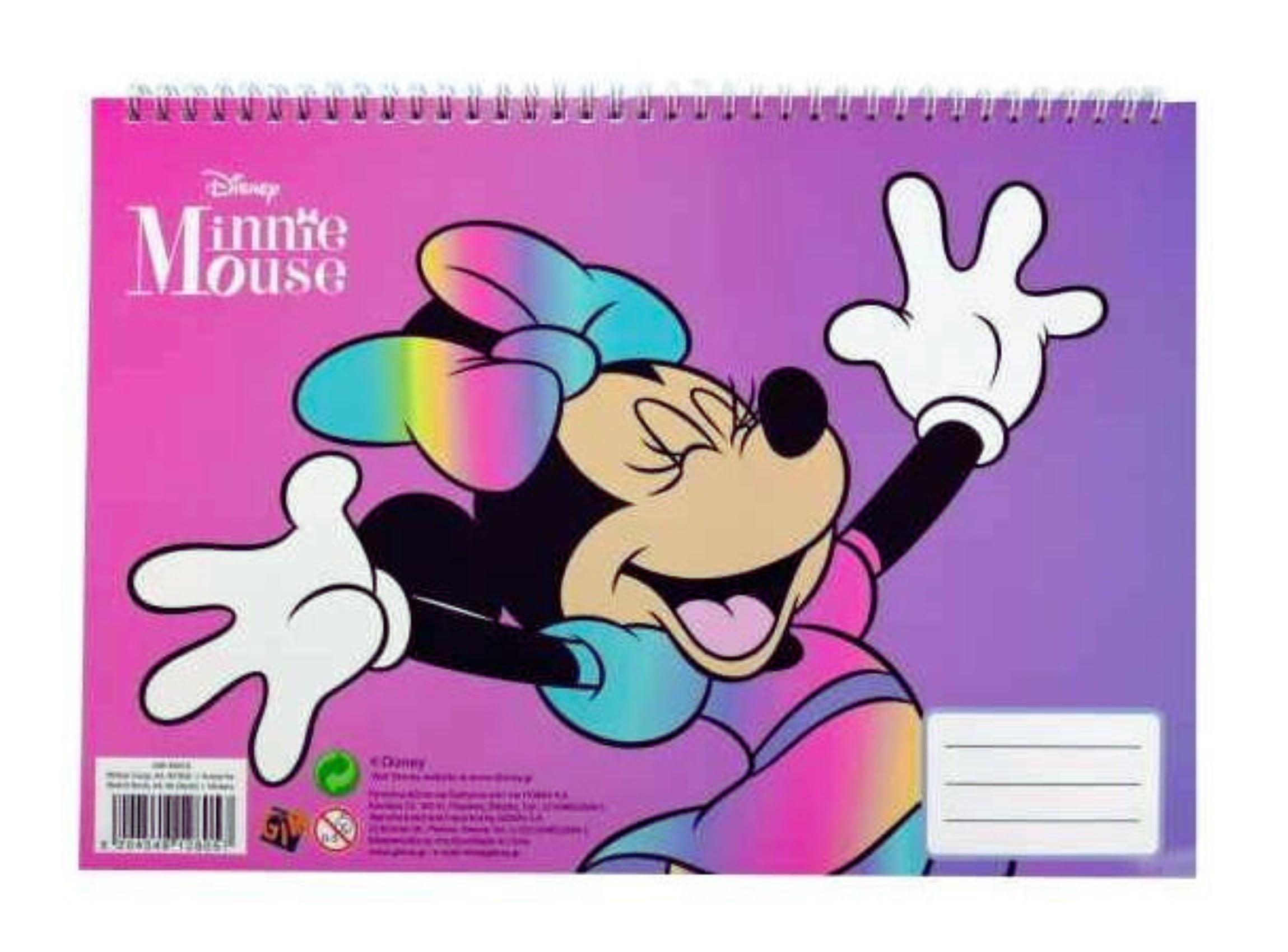 SADA ZÁPISNÍK,  BLOK SE SAMOLEPKAMI A SLOŽKA MINNIE, uni