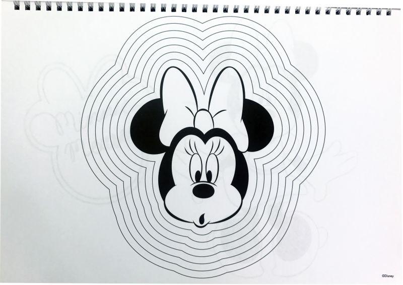 SADA ZÁPISNÍK,  BLOK SE SAMOLEPKAMI A SLOŽKA MINNIE, uni