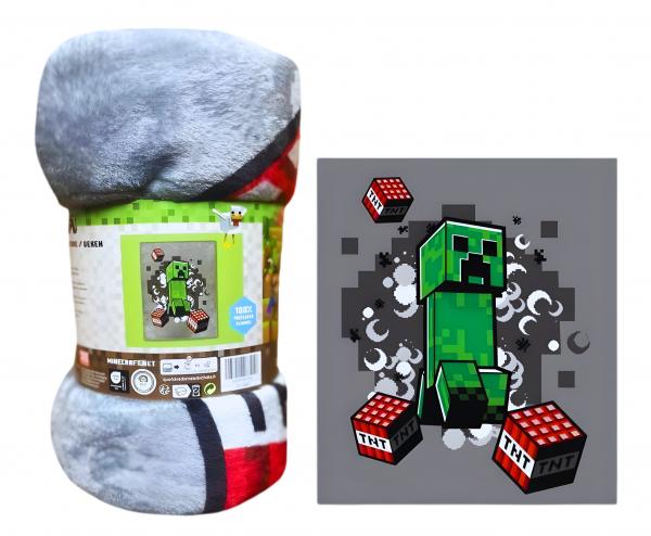 XXL FLÍSOVÁ DEKA  MINECRAFT DE LUX
