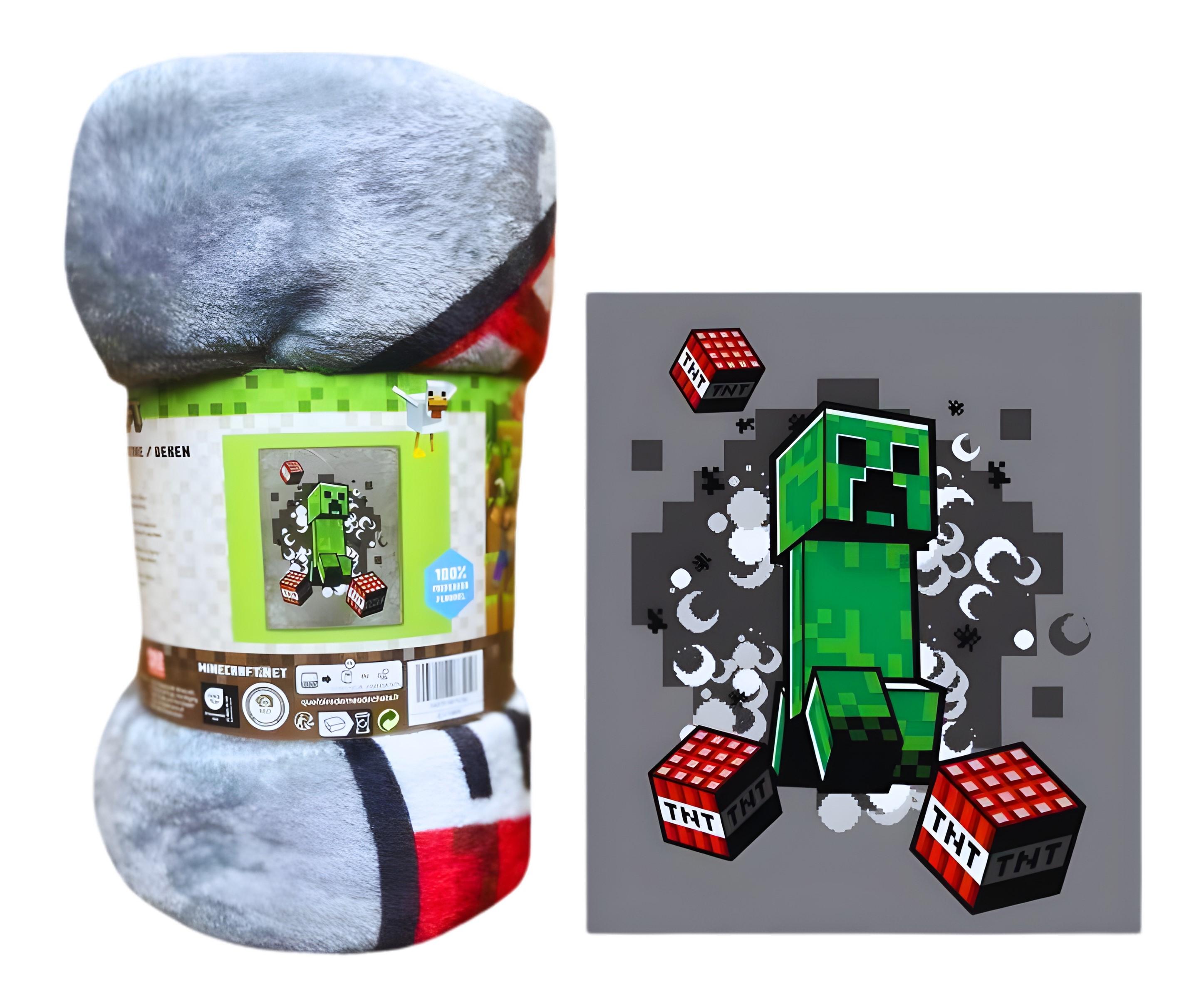 XXL FLÍSOVÁ DEKA  MINECRAFT DE LUX, uni