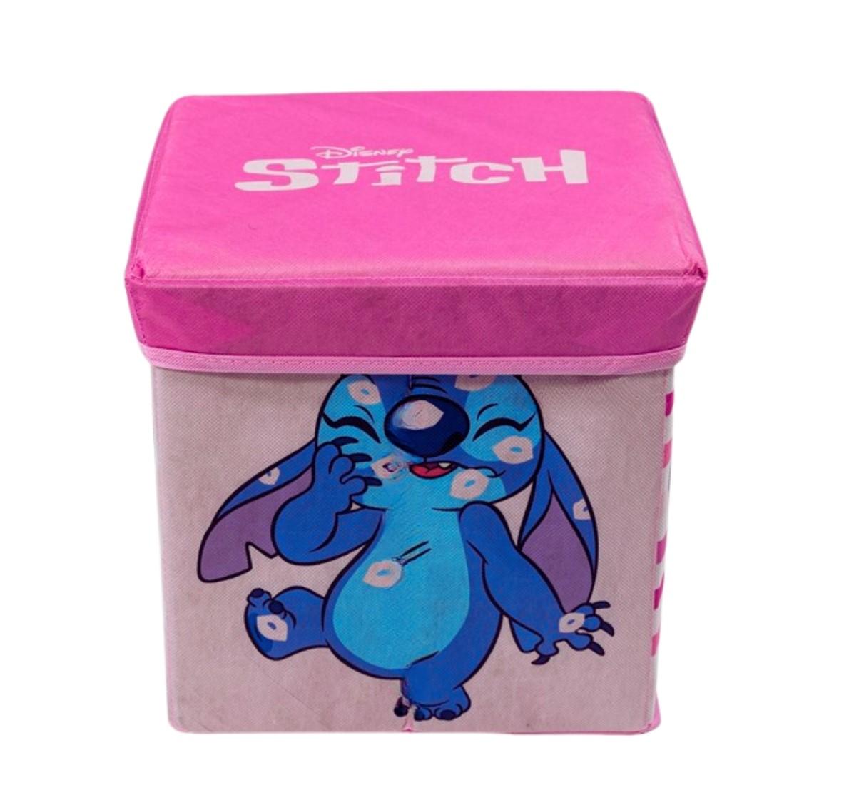 AYMAX Taburet LILO A STITCH s úložným prostorem růžový 30x30x30O A STITCH, uni