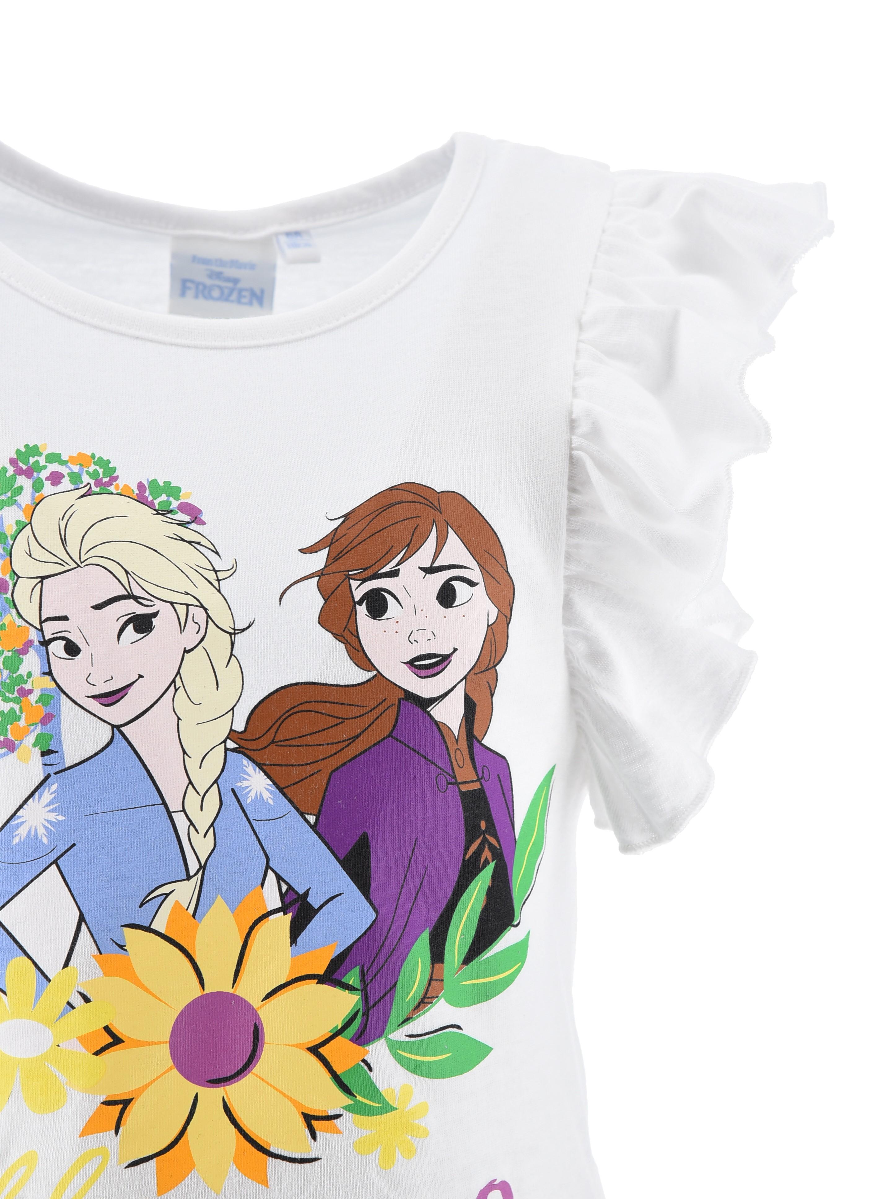 KOMPLET TRIČKO A KRAŤASY FROZEN, 104